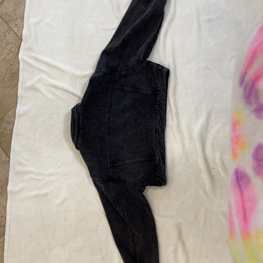 Black Denim cropped jacket - Picture 6 of 6